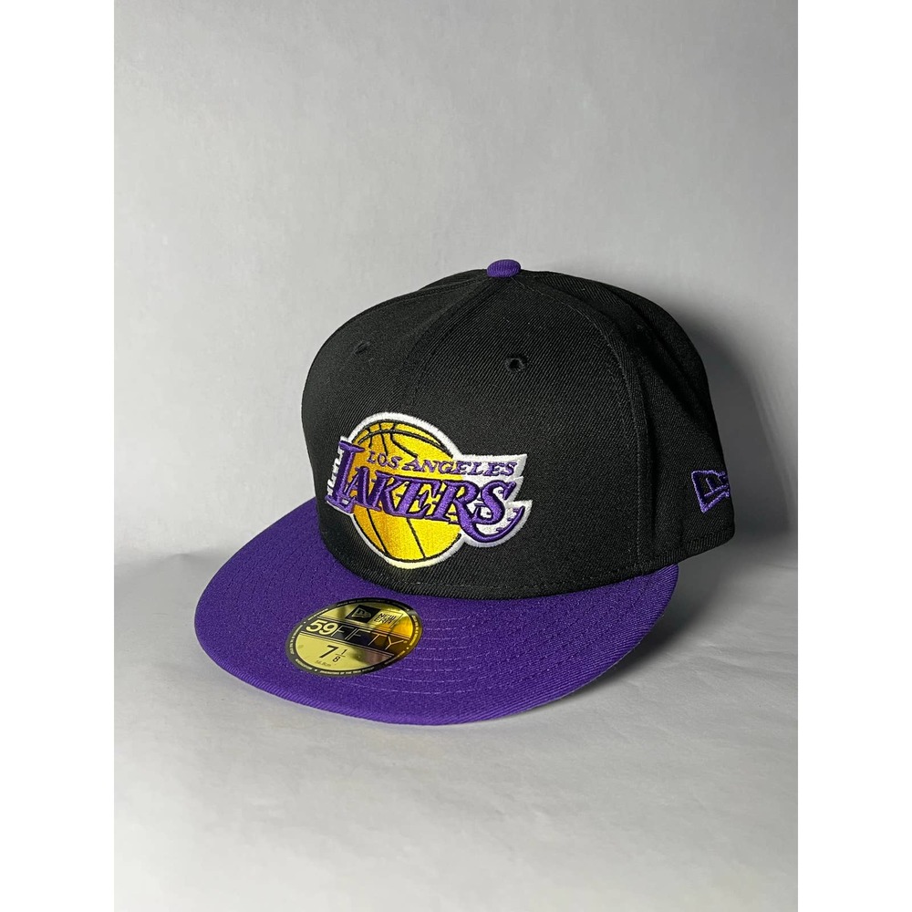 L.A. Lakers NBA Basic 2 Tone 59FIFTY Fitted Cap Size 7 1/8